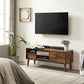 TV Stand for TVs up to 55 Inches, Rustic Brown FredCo