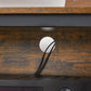 TV Stand for TVs up to 65 Inch Rustic Brown FredCo