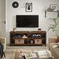 TV Stand for TVs up to 65 Inch Rustic Brown FredCo