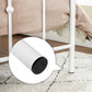 Twin Size Metal Bed Frame with Headboard White FredCo