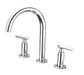 Two Handle High Arc Widespread Bathroom Sink Faucet 3 Hole FredCo