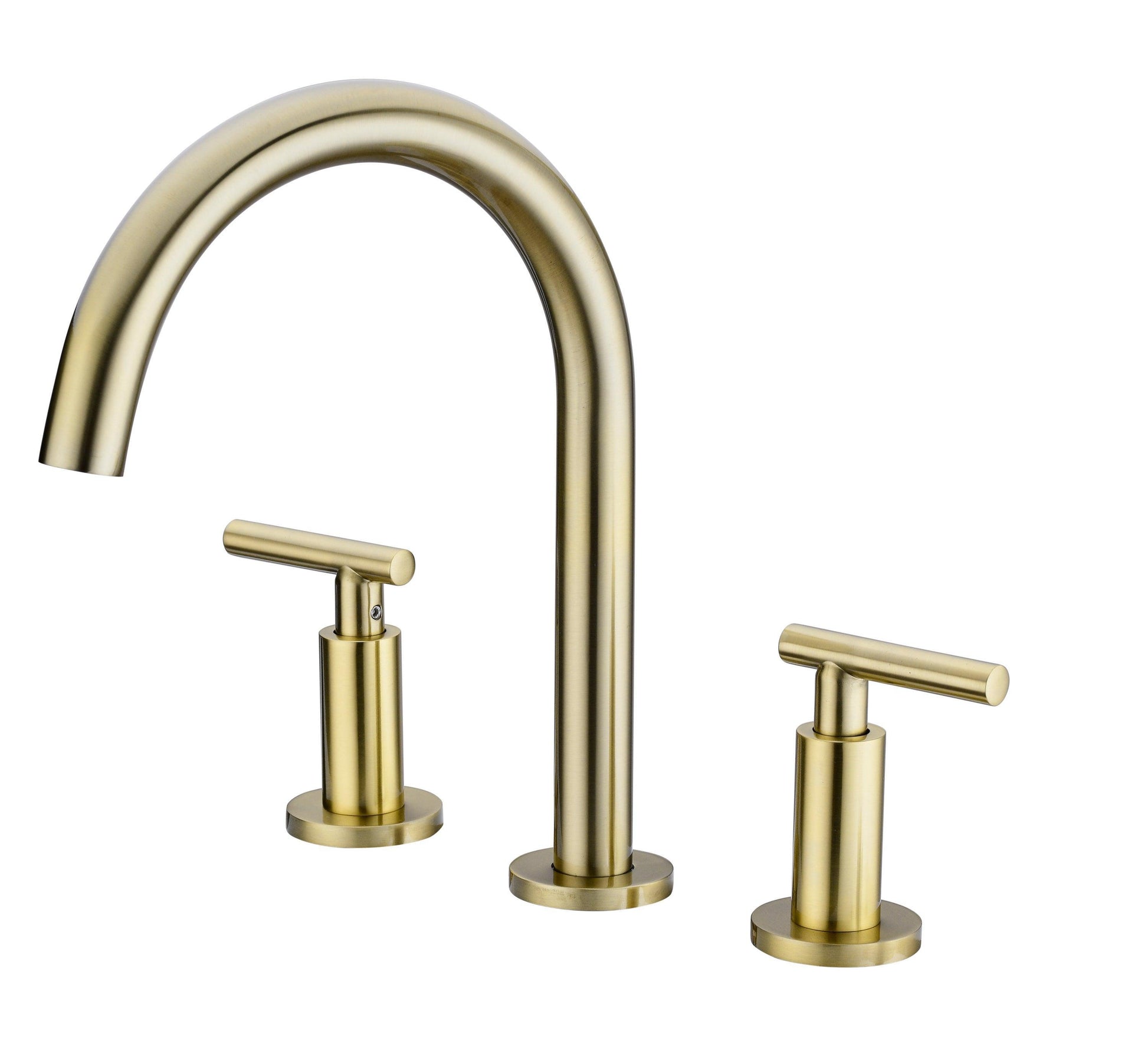 Two Handle High Arc Widespread Bathroom Sink Faucet 3 Hole FredCo