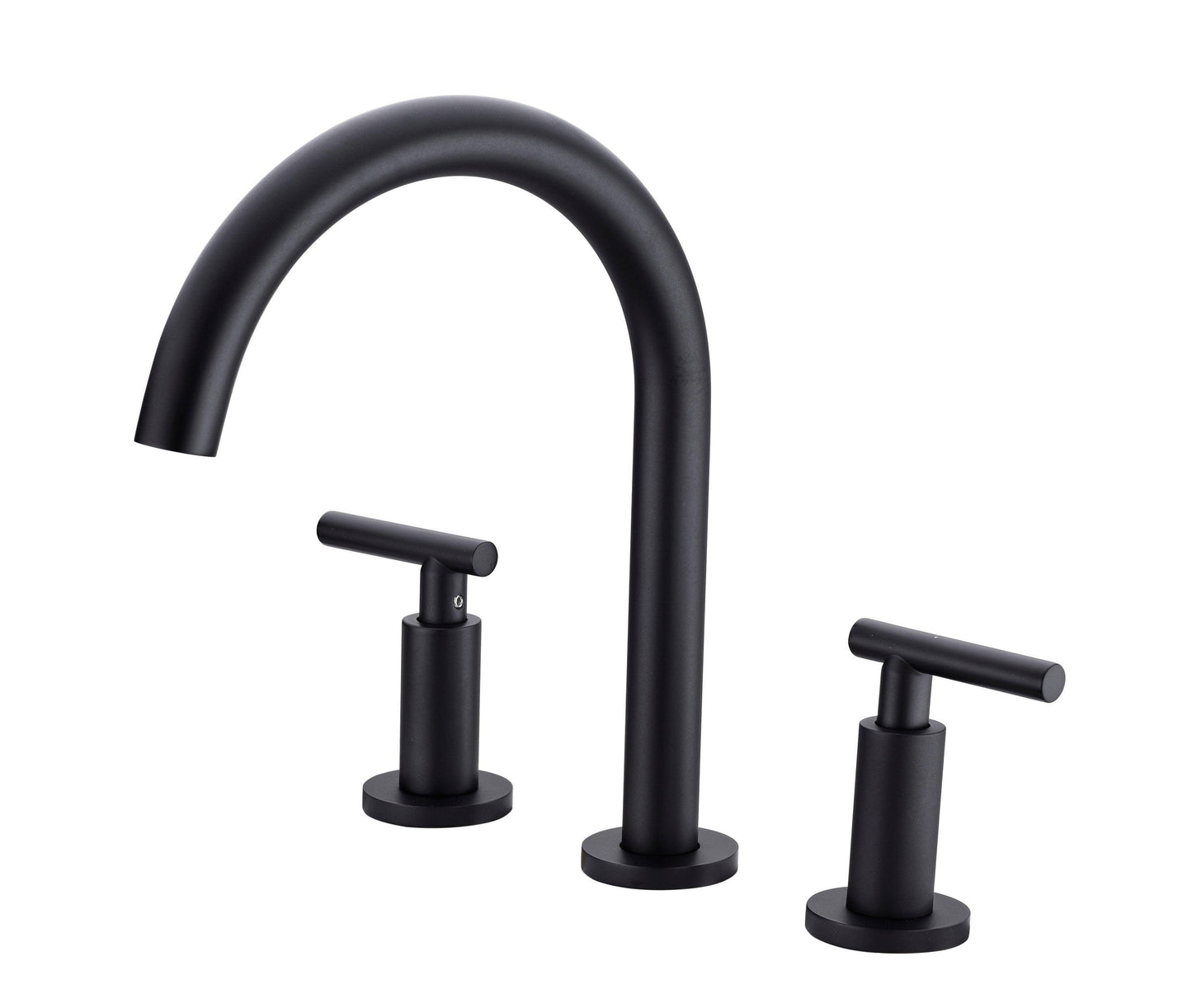 Two Handle High Arc Widespread Bathroom Sink Faucet 3 Hole FredCo