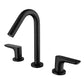 Two-Handle Widespread Bathroom Faucet in Matte Black FredCo