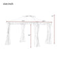 U_STYLE Quality Double Tiered Grill Canopy, Outdoor BBQ Gazebo Tent with UV Protection, Beige FredCo