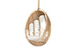 Umika Modern Bohemian Natural Brown Rattan Hanging Chair FredCo