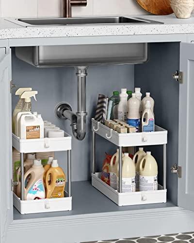 Under Sink Organizers and Storage White FredCo