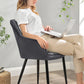 Upholstered Dining Chair Gray FredCo