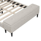 Upholstered Storage Bed Frame with Storage Ottoman Bench, Queen, Beige WF291879AAA FredCo