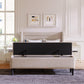 Upholstered Storage Bed Frame with Storage Ottoman Bench, Queen, Beige WF291879AAA FredCo