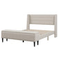 Upholstered Storage Bed Frame with Storage Ottoman Bench, Queen, Beige WF291879AAA FredCo