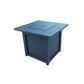 Upland 28” Slat Top Gas Fire Pit Table-Black FredCo