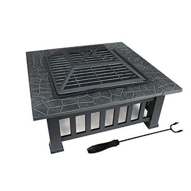 Upland Charcoal Fire Pit with Cover-Antique Finish FredCo