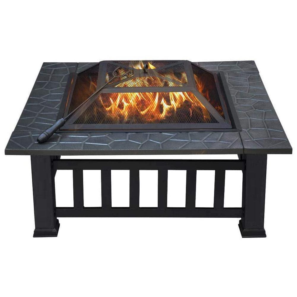 Upland Charcoal Fire Pit with Cover-Antique Finish FredCo