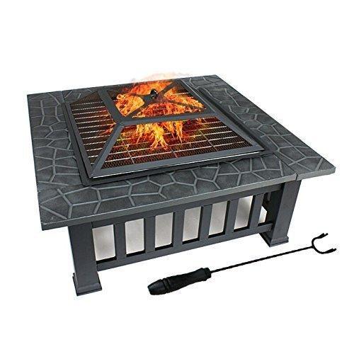 Upland Charcoal Fire Pit with Cover-Antique Finish FredCo