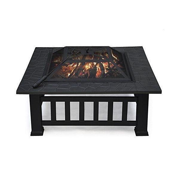 Upland Charcoal Fire Pit with Cover-Antique Finish FredCo