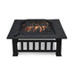 Upland Charcoal Fire Pit with Cover-Antique Finish FredCo