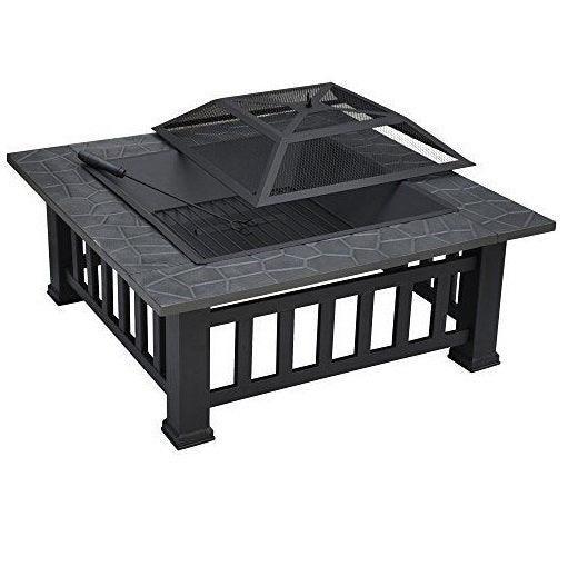Upland Charcoal Fire Pit with Cover-Antique Finish FredCo