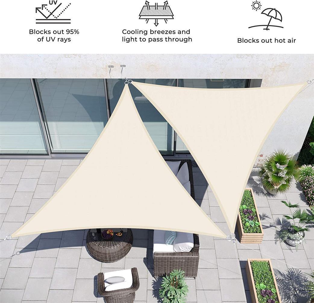 UV Block Canopy Awning, Beige 20x20x20 FredCo