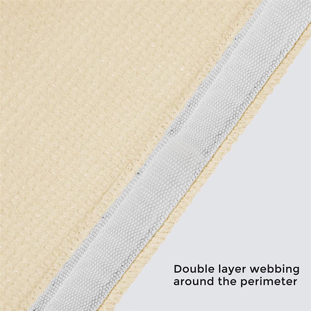UV Block Canopy Awning, Beige 20x20x20 FredCo