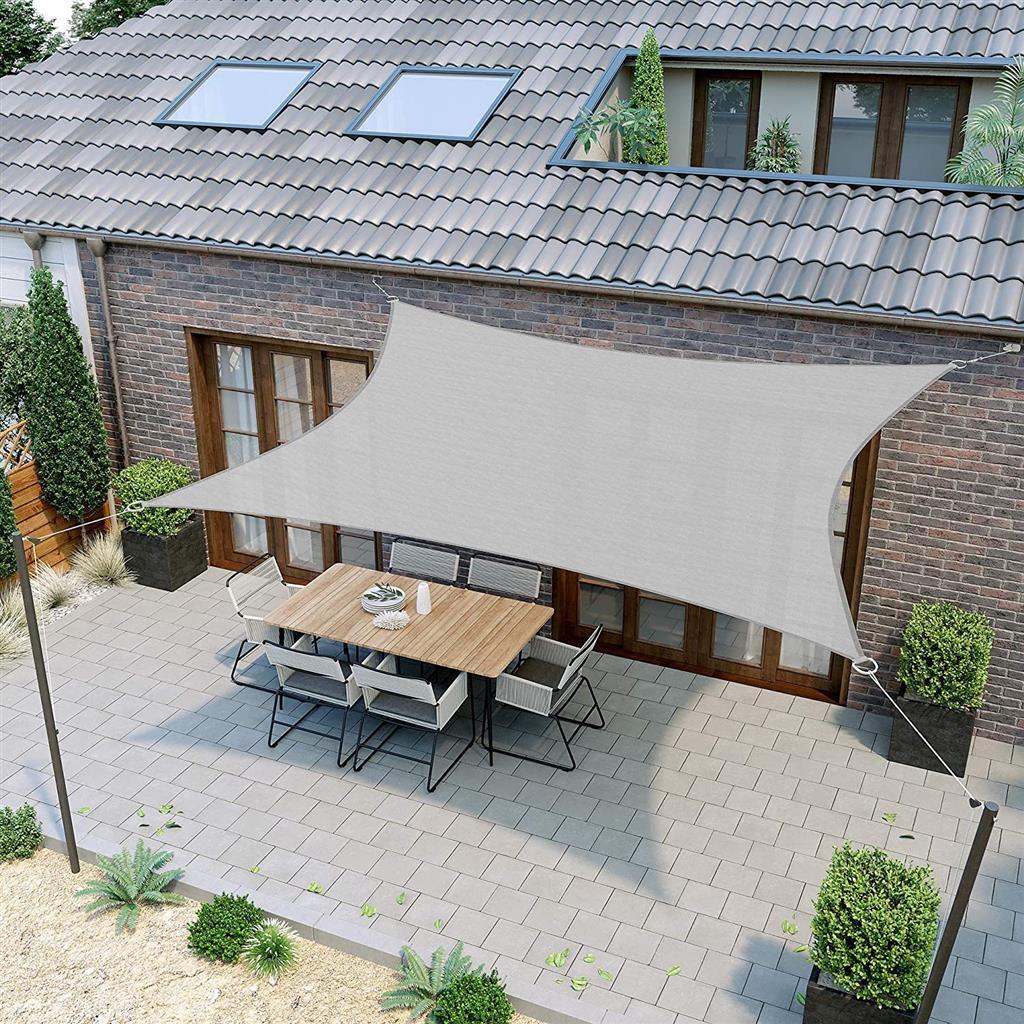 UV Block Canopy Awning Gray 12ft x 12ft FredCo