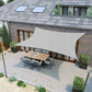 UV Block Canopy Awning Gray 12ft x 12ft FredCo