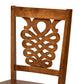 Valda Modern and Contemporary Transitional Walnut Brown Finished Wood 5-Piece Dining Set FredCo