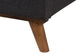 Valencia Mid-Century Modern Dark Grey Fabric Upholstered Full Size 2-Piece Bedroom Set FredCo