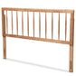 Valin Modern and Contemporary Ash Walnut Finished Wood Queen Size Headboard FredCo