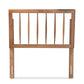Valin Modern and Contemporary Ash Walnut Finished Wood Twin Size Headboard FredCo