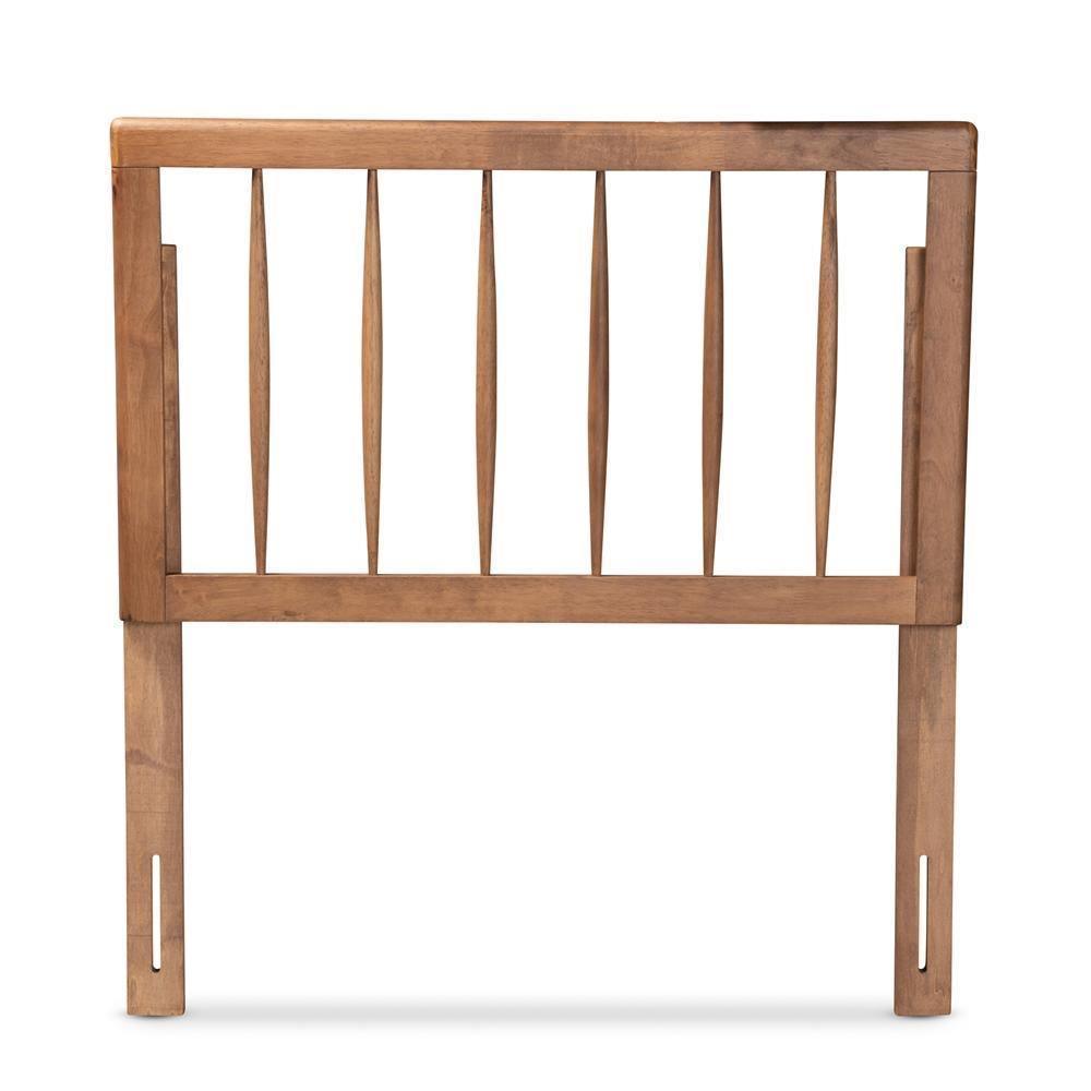 Valin Modern and Contemporary Ash Walnut Finished Wood Twin Size Headboard FredCo