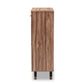 Valina Modern and Contemporary 2-Door Wood Entryway Shoe Storage Cabinet with Drawer FredCo