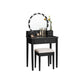Vanity Set Dressing Table Black FredCo