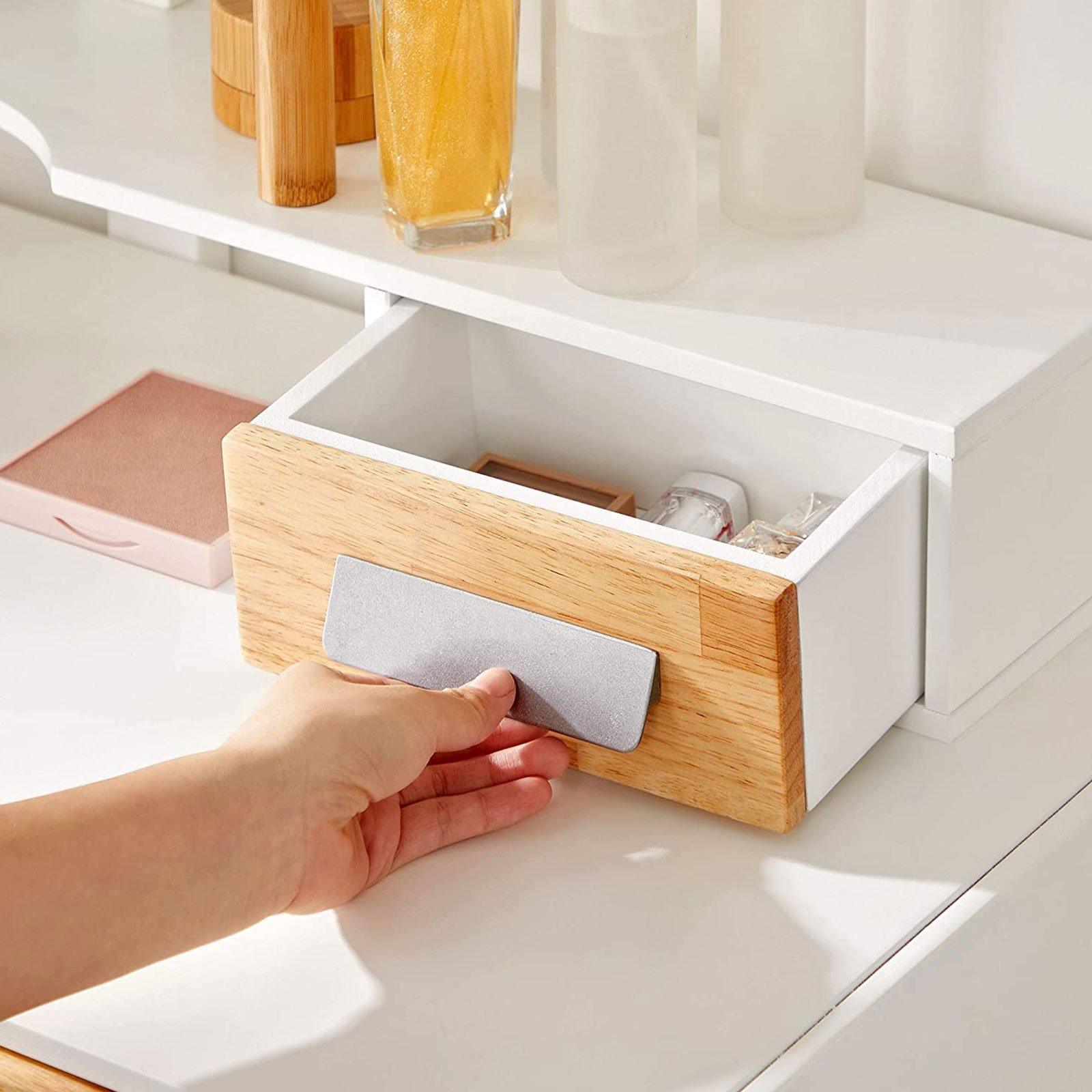 Vanity Set White and Natural Color FredCo