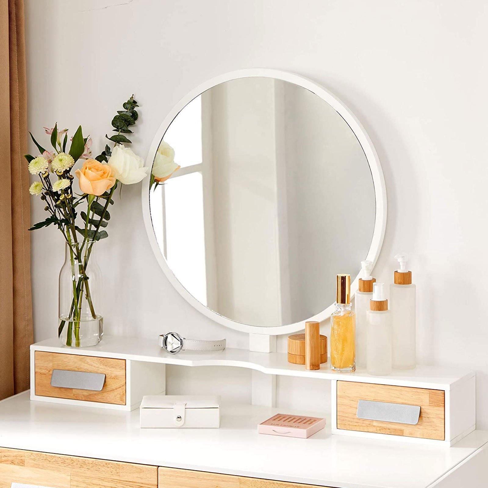 Vanity Set White and Natural Color FredCo
