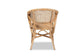 Varick Modern Bohemian Natural Brown Finished Rattan Dining Chair FredCo