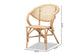 Varick Modern Bohemian Natural Brown Finished Rattan Dining Chair FredCo