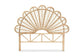 Variel Modern Bohemian Natural Brown Rattan Queen Size Standalone Headboard FredCo