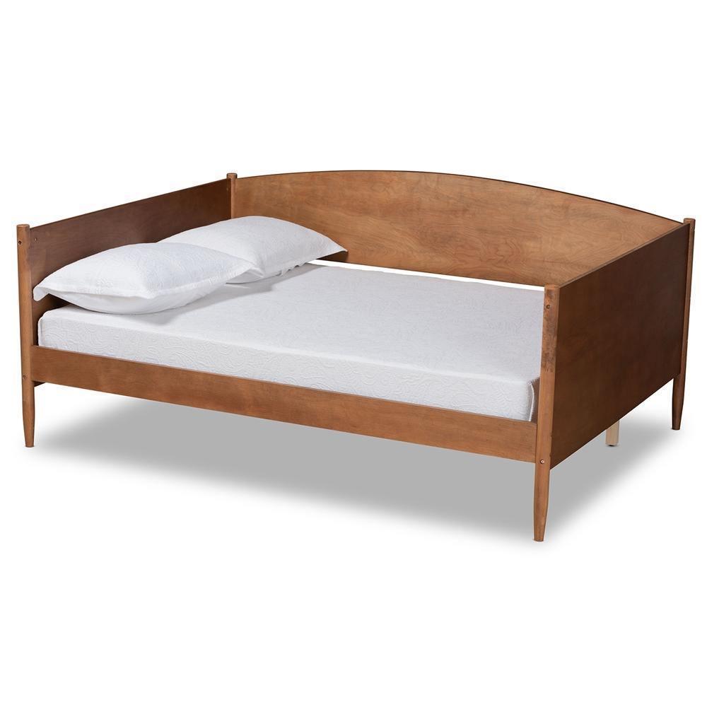 Veles Mid-Century Modern Ash Walnut Finished Wood Full Size Daybed FredCo