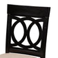 Verina Modern and Contemporary Sand Fabric Upholstered Espresso Brown Finished Wood Counter Stool (Set of 2) FredCo