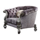 Versailles Chair (w/2 Pillows) Velvet & Antique Platinum FredCo