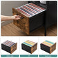 Vertical Filing Cabinet Rustic Brown and Black FredCo