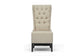 Vincent Beige Linen Modern Accent Chair FredCo