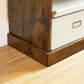 Vintage Brown Floor-Standing Wooden Bookcase with Drawers FredCo
