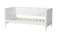Viva Classic and Traditional White Finished Wood Twin Size Daybed FredCo