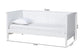 Viva Classic and Traditional White Finished Wood Twin Size Daybed FredCo