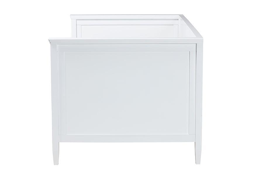 Viva Classic and Traditional White Finished Wood Twin Size Daybed FredCo