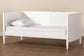Viva Classic and Traditional White Finished Wood Twin Size Daybed FredCo