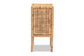 Vivan Modern Bohemian Natural Brown Rattan 1-Door Nightstand FredCo