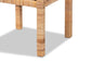 Vivan Modern Bohemian Natural Brown Rattan 1-Door Nightstand FredCo